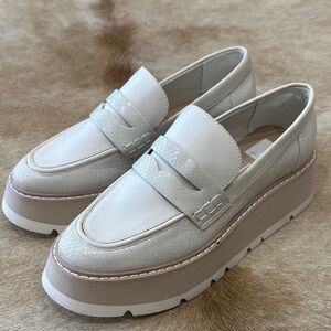 Dolce Vita Cream Platform Loafers